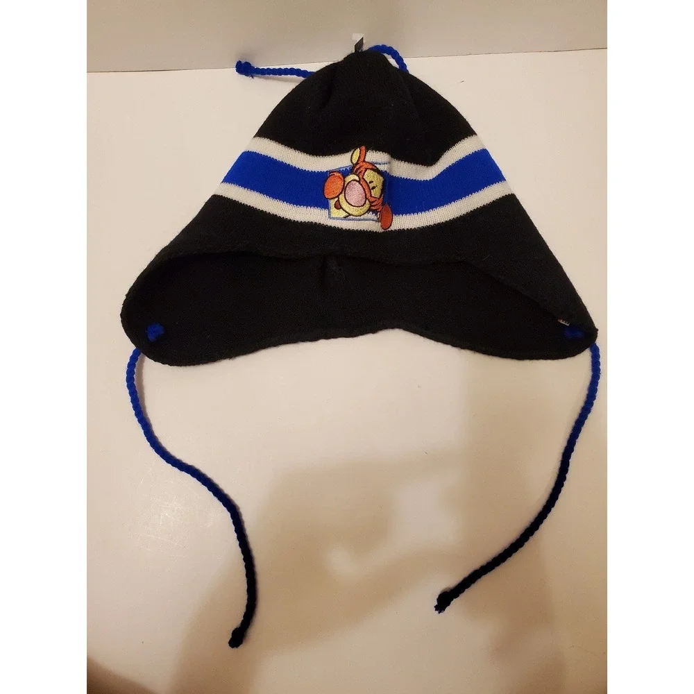 Winnie the pooh tigger black winter hat beanie‎ kids